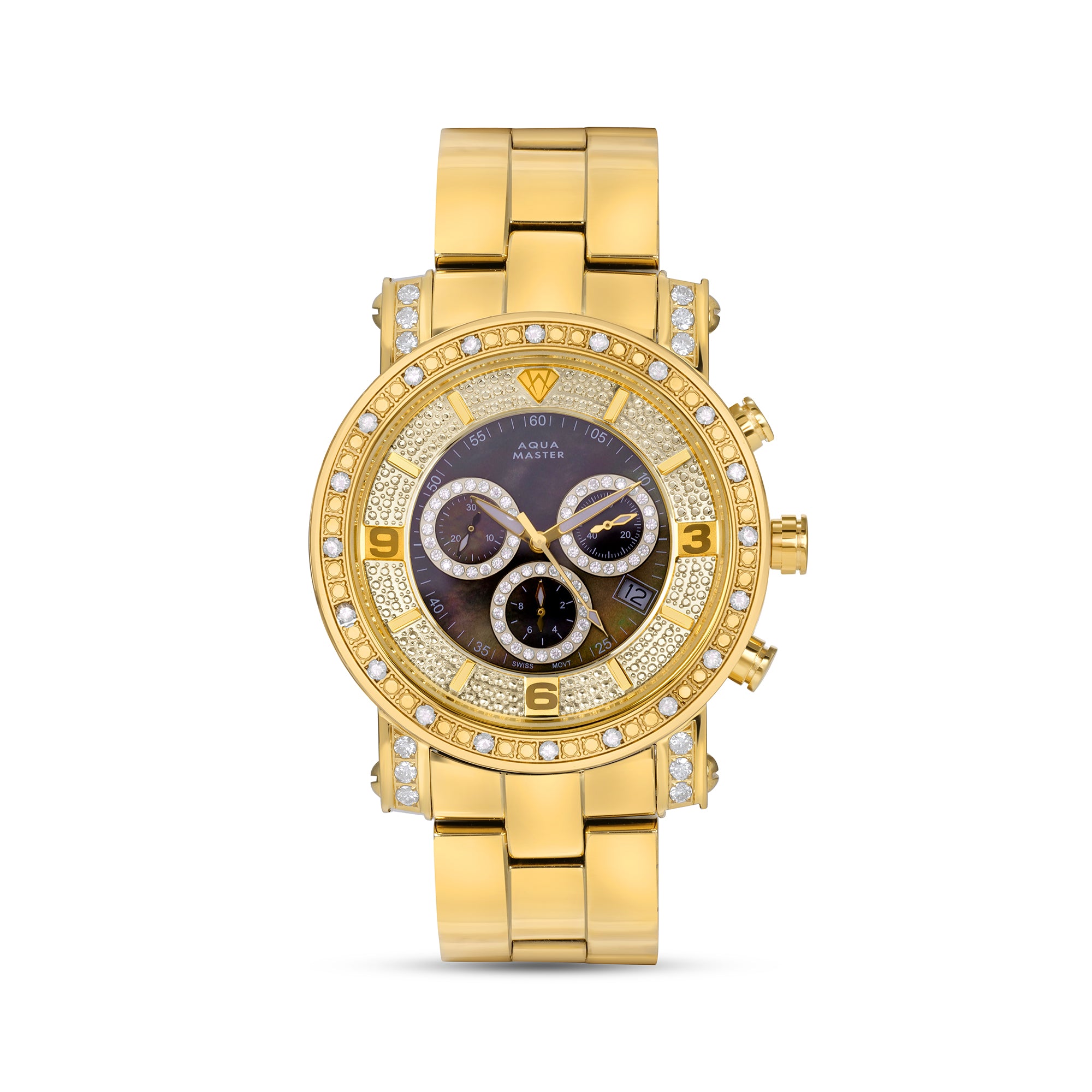 Gold aqua shop master watch