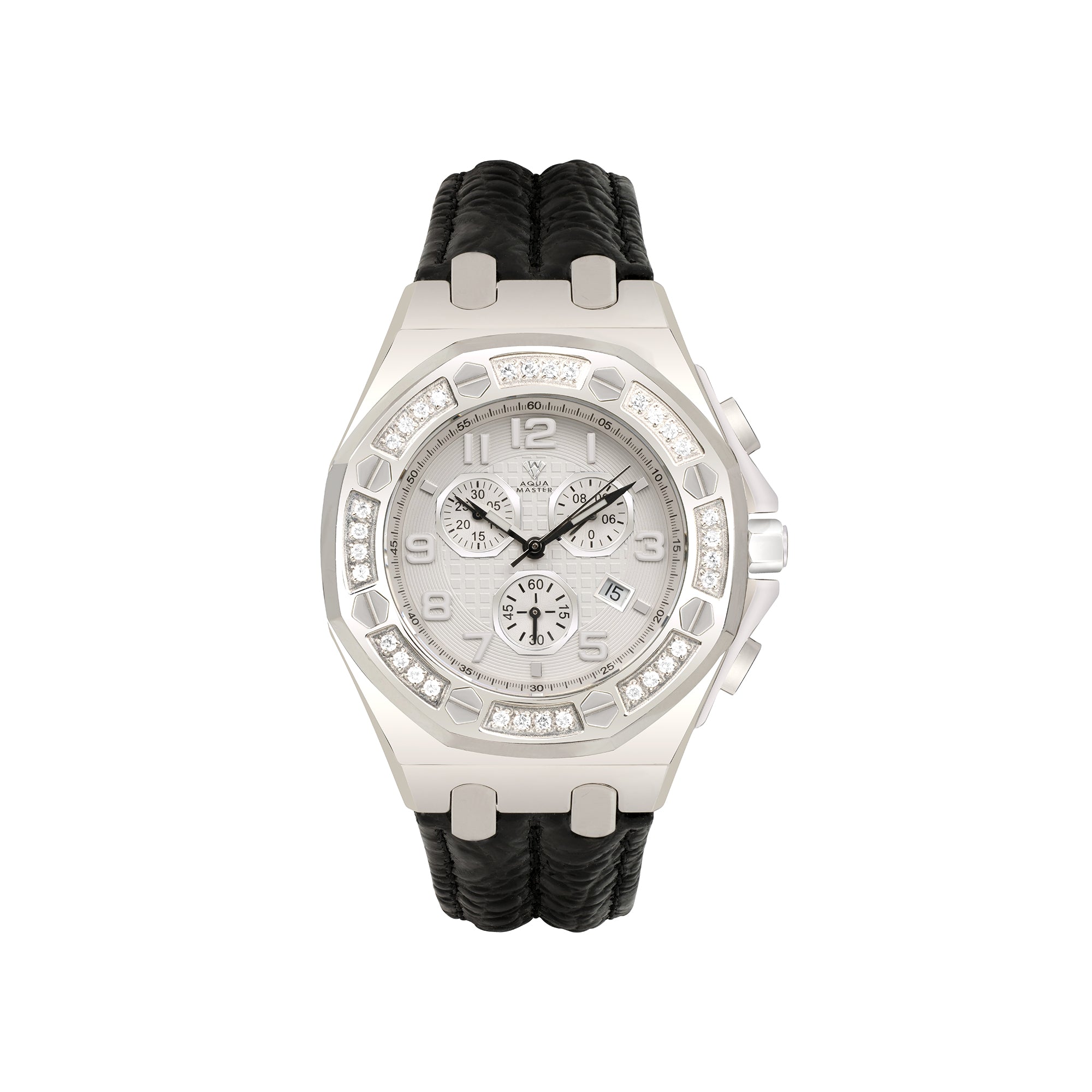 Aqua master mens hot sale diamond watch