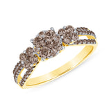 1-1/4 CT. T.W. Ladies Fancy Multi-Diamond Past, Present, Future Ring