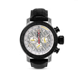 Gents KC Designer 1-1/2 CT. T.W. Brilliant Black Diamond Chronograph Watch