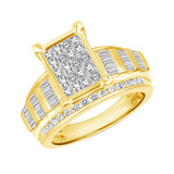1-1/2 CT. T.W. Ladies Fancy Multi-Princess Cinderella Ring