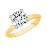 1-1/4 CT. Ladies Certified Cushion Cut Lab Created Hybrid Diamond Solitaire