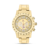 Gents Aqua Master Gold-Tone Diamond Fashion Chronograph Watch