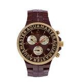 Gents Aqua Master Brown Ceramic Chronograph Diver Watch