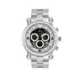 Gents Aqua Master 1-1/2 CT. T.W.  Stainless Diamond Chronograph Pearl Face Watch