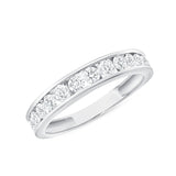 1 CT. T.W. Ladies 14-Round Diamond Channel Band