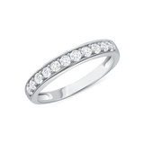 1/2 CT. T.W. Ladies 11-Diamond Pronged Top Band