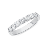 1 CT. T.W. Ladies 7-Diamond Prong Top Band