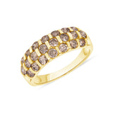 1-1/2 CT. T.W. Ladies Multi-Chocolate Diamond Anniversary Ring