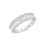 1-1/20 CT. T.W. Ladies Elegant Tri-Level Diamond Anniversary Band