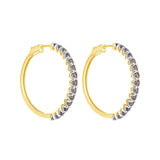 1.65 CT. T.W. Ladies Fancy Diamond Hoop Earrings