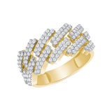 1-1/2 CT. T.W. Gents Fashion Multi Open Diamond Bar Ring