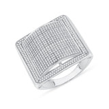 1-1/2 CT. T.W. Gents Domed Square Diamond Cluster Band