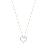 1/2 CT. T.W. Ladies Fashion Multi-Diamond Heart Pendant