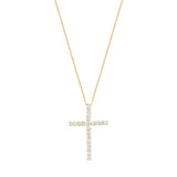 1-1/20 CT. T.W. Ladies Multi-Diamond Cross Pendant