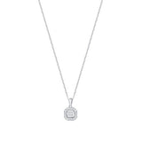 1/3 CT. T.W. Ladies Fashion Princess & Baguette Cushion Diamond Pendant