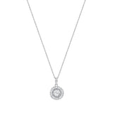 1/2 CT. T.W. Ladies Round Cluster Diamond Pendant