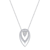 1/3 CT. T.W. Ladies Fancy Diamond Teardrop with Bagets Pendant
