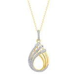2/5 CT. T.W. Ladies Fancy Diamond Teardrop Shape Pendant