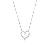 3/10 CT. T.W. Ladies Fashion Diamond & Polished Heart Pendant