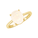 Ladies Prong Set Oval Opal Ring