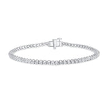 1 CT. T.W. Ladies Fashion Raised Diamond Tennis Bracelet